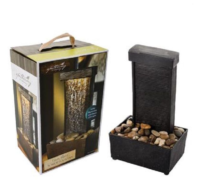 Decorative Fountain - Slate Tower Battery Operated