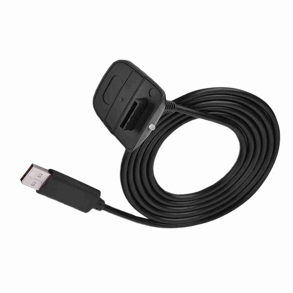 Black Charging Cable Compatible with Xbox 360