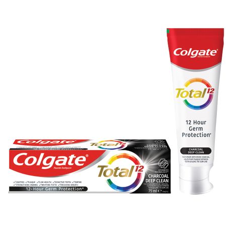 Colgate Total 12 Deep Clean Charcoal, Whitening Toothpaste - 75ml - Daily  Sale Shop