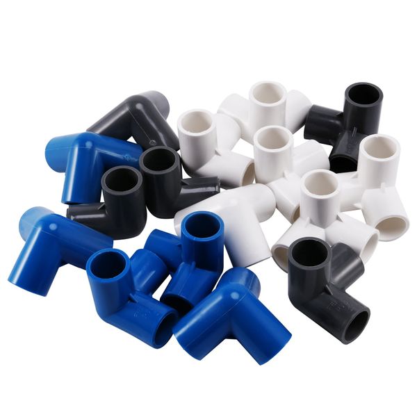 16Piece Plastic PVC 20mm Hose Tee Connector For Garden Irrigation