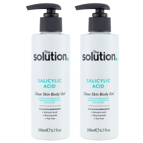 The Solution Salicylic Acid Clear Skin Body Gel - 200ml x2