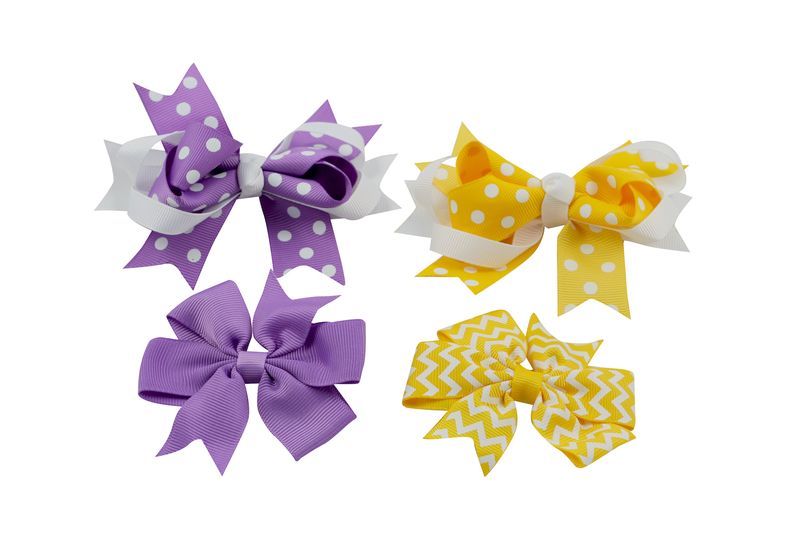 Set of 4 Bow Hair Clips