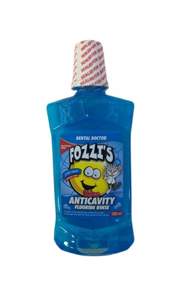 Fozzi's Kids Anticavity Fluoride Rinse 500ml (Blue)