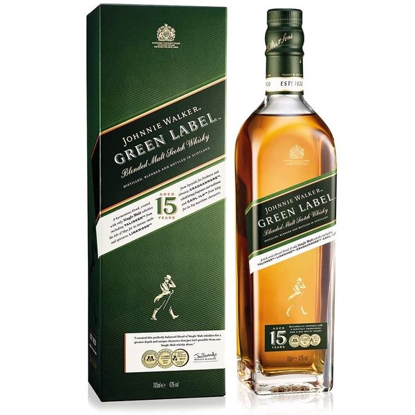Johnnie Walker Green Label Blended Scotch Whisky 750ml