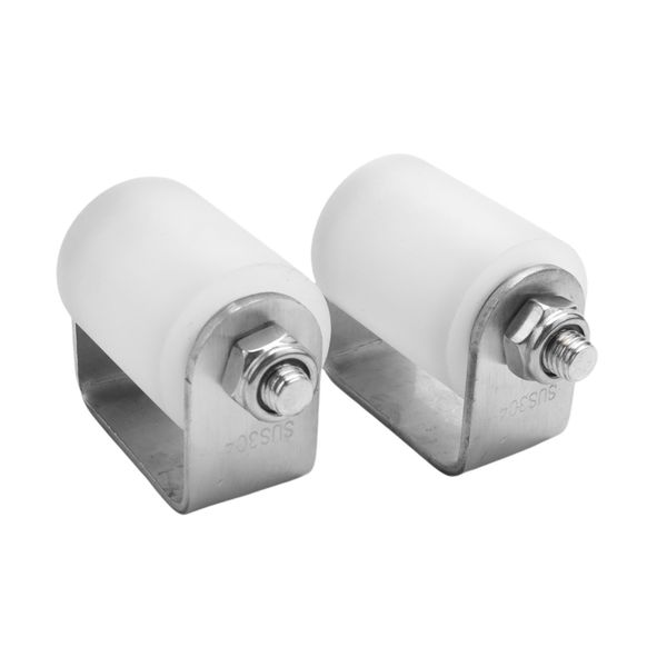 2Pcs Slide Gate Guide Roller 3 Inches Hard Nylon Sliding Rolling