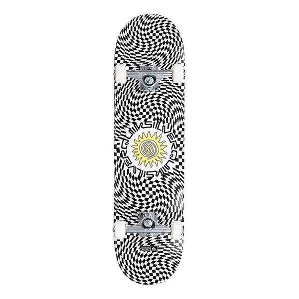 Quiksilver Psyched Sun Complete Skateboard - White 8.25 X 32.5 Street