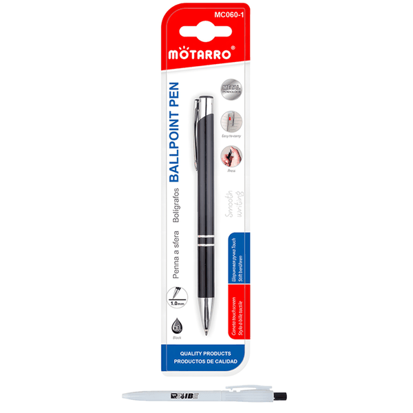 High Quality Easy Hitch Smooth Writing Black Ballpoint Pen With ReVibe Pen