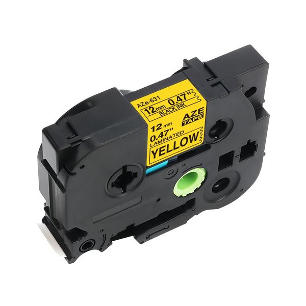 Compatible Brother TZ-631 Black on Yellow Label Tape Cartridge 12mm