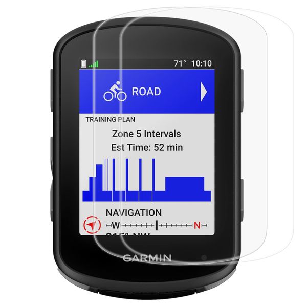 2x Tempered Glass Screen Protectors for Garmin Edge 540 / 840