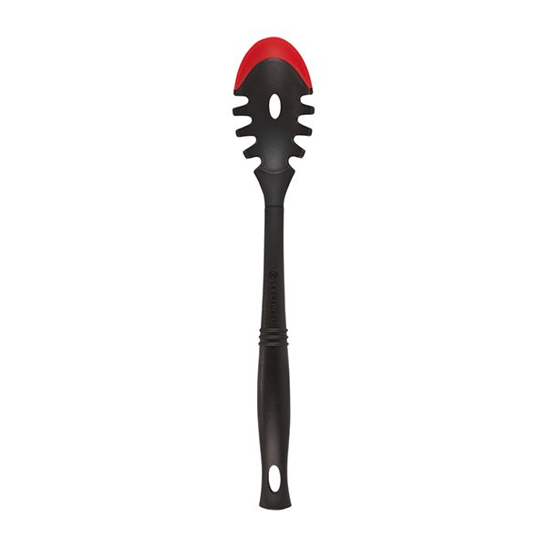 Le Creuset Silicone Edge Pasta Spoon - Cerise