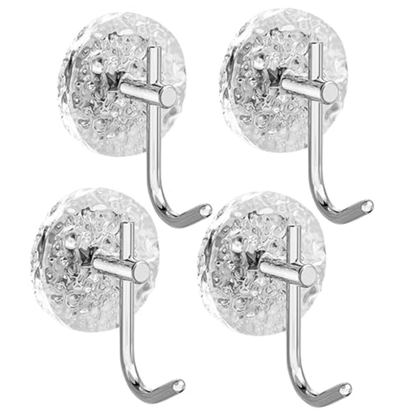 4Pcs Wall Hooks, For Hanging Coat, Towel, Scarf, Purse, Wall Decor-B