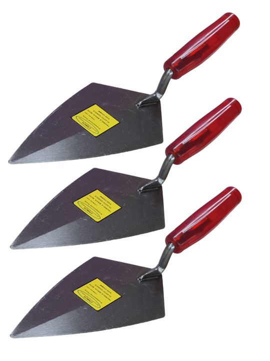Camco (Pack of 3) Brick Laying Trowel (Heavy Pattern) - 250mm