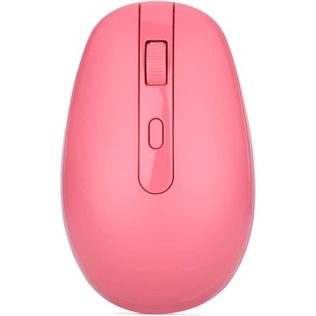 RII 2.4G Soft Click Pink Wireless Mouse With NANO USB Image