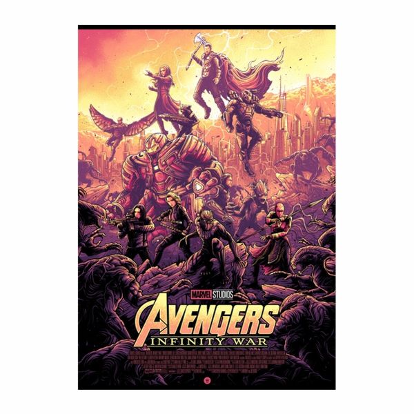 Avengers Infinity War Battle Poster - A1