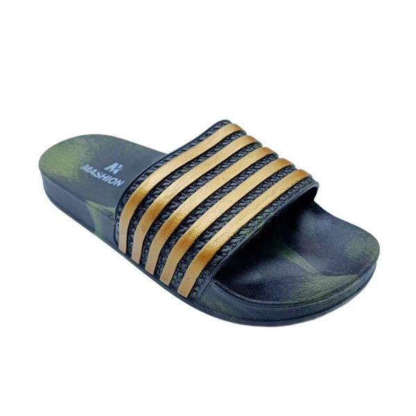 Men's Casual Print Strips Slide On-MX 002-1