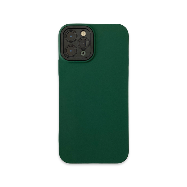 Super Slim Green Silicone Back Case for iPhone 11/11 Pro/11 Promax