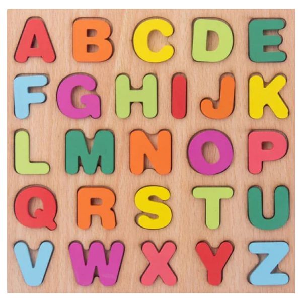 Montessori AlphaB Kids Wooden Alphabet Letters Educational Puzzle