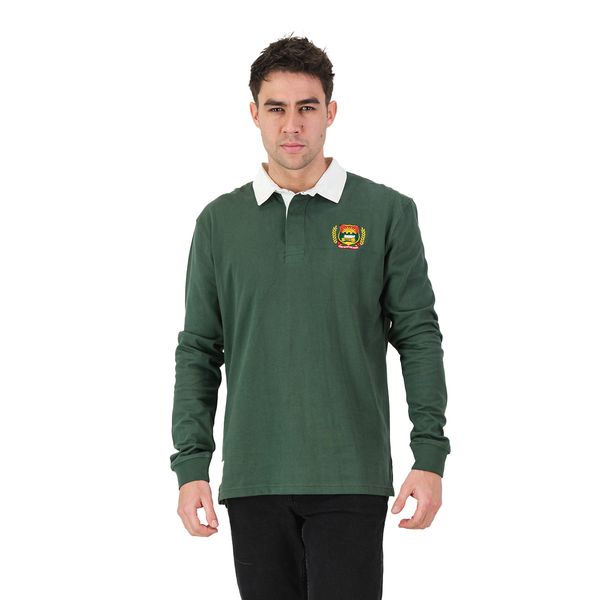 Old School Affies LS Rugby Jersey-OS Green