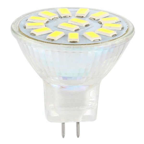 MR11 15 LEDs 5730 SMD Spotlight - AC/DC 12-30V White Light