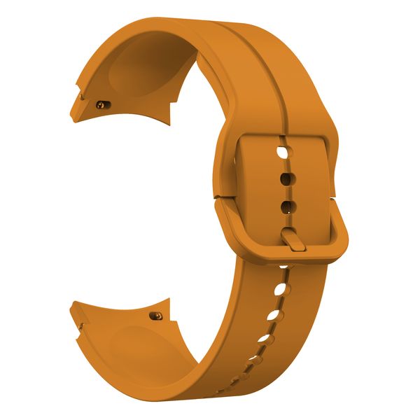 Silicone Split Strap Compatible with Samsung Galaxy Watch 4/5/6/7 - Orange