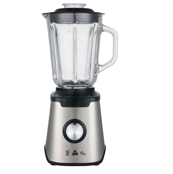 Multi-Speed Blender with Durable Glass Jar and Stainless Steel Blade System