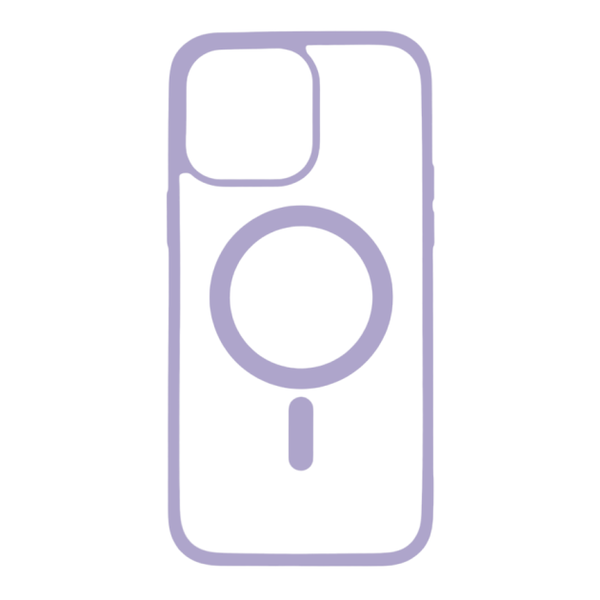 Clear Case Magsafe For iPhone 12 Pro Max- Quietly Elegant Purple