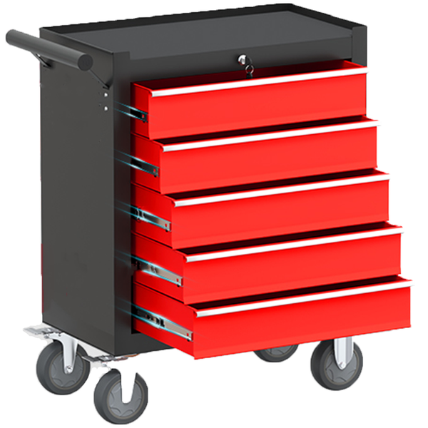 Rolling Tool Chest 5 Drawer Portable Wheels Organizer Garage Repair Toolbox