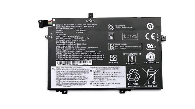 Battery for Lenovo ThinkPad E490, E590, E595, L14, L580, L590 (L17L3P52)