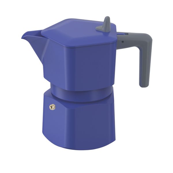 Pezzetti Penta Express 3 Cup Stove Top Coffee Maker - Blue