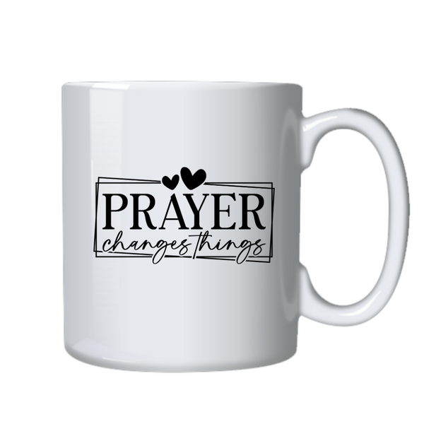 Prayer Changes Things Christian Theme Birthday Christmas Gift Cup Mug 402