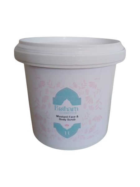 1L Bishara Cosmetics Mustard Face &amp; Body Scrub
