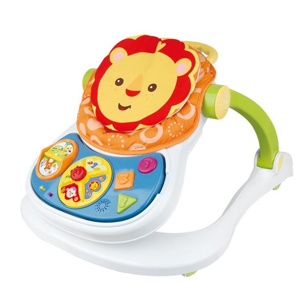 4-In-1 Multi-Functional Baby Push Walker with Music Entertainment