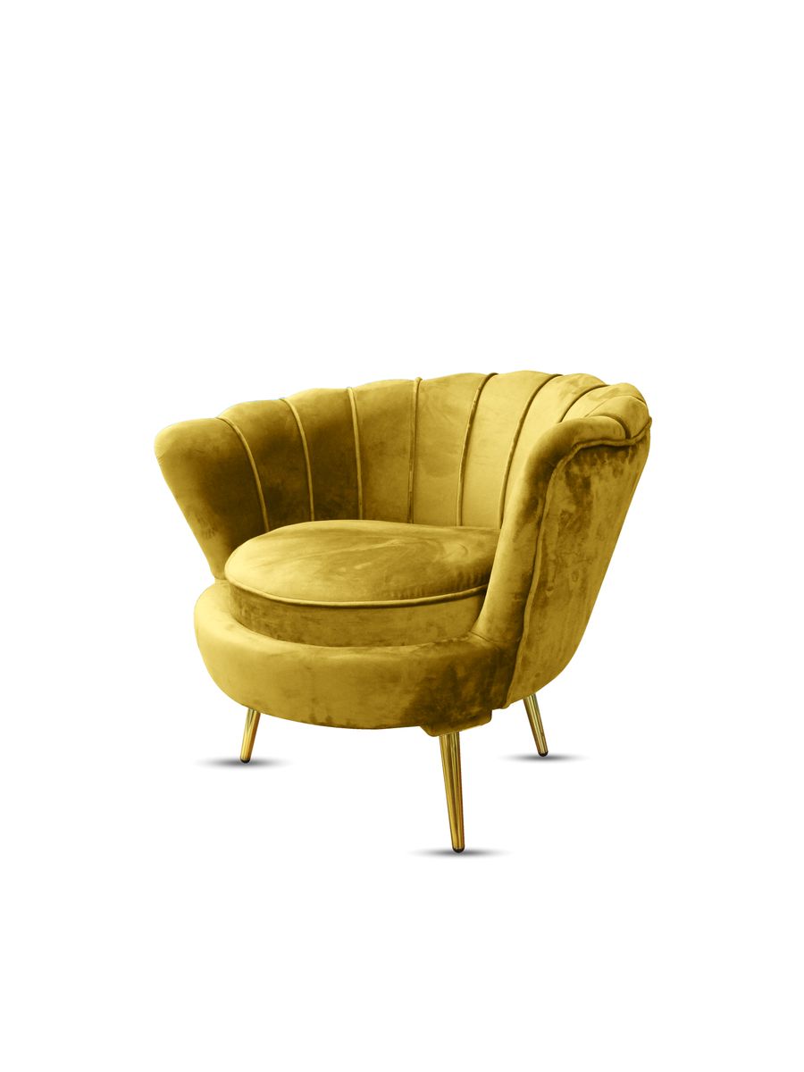 Exclusive Home Decor-Luxury Flower Velvet Chair-Multi Purpose Use