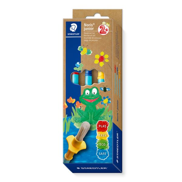 STAEDTLER Noris Junior Brush Set 3pc Blistercard