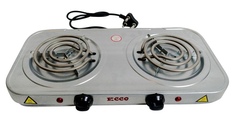 DI75 ECCO 2000W 2 Plate Double Spiral Electric Hot Plate