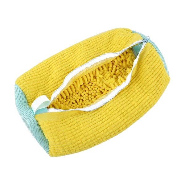 Anti-Deformation And Anti-Color Transfer Fluffy Shoe Washing Bag