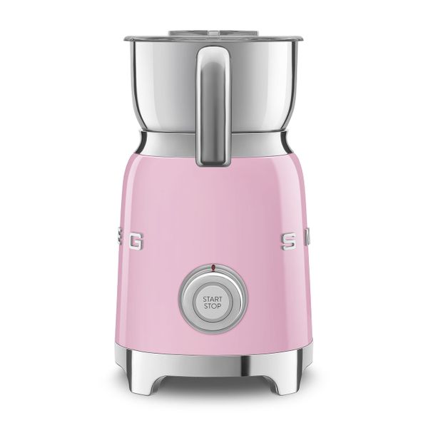 Smeg-Pastel pink retro milk-frother 500w-6 preset functions.
