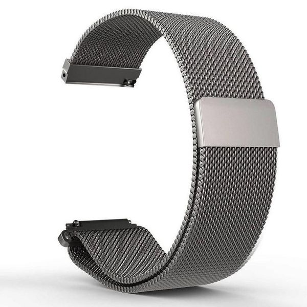 Stainless Steel Milanese Band Compatible with Samsung / Huawei / Garmin - Gunmetal Grey
