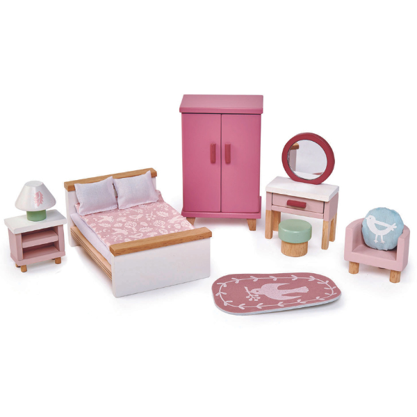 Tender Leaf Wooden Doll House Bedroom Furniture