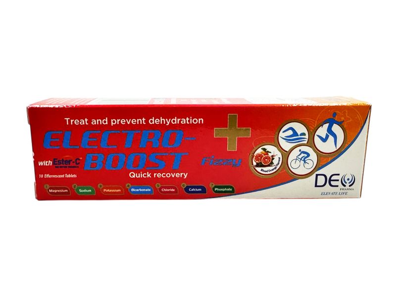 Electro-Boost + Fizzy with Ester-C - 10 Blood Orange Effervescent Tablets