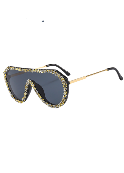 Oversized Luxury Rhinestone Bling Sunglasses\Eyewear