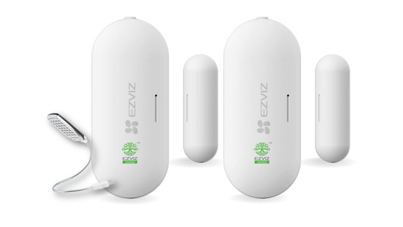 EZVIZ T2C Open &amp; Close Sensor,Any Door &amp; Window Sensors+Led Light-Set Of 2