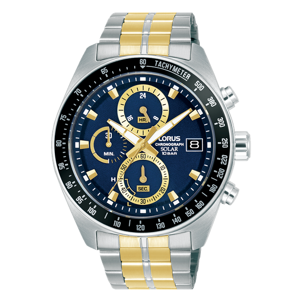 Lorus Men Blue-Gold Metal Analogue, Sport RT621AX9