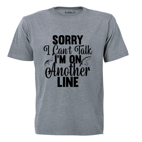 On Another Line Fishing Adults T-Shirt