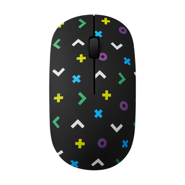 Volkano Tag Series - 2.4G Wireless Optical MouseUSB/Type C - Geometric