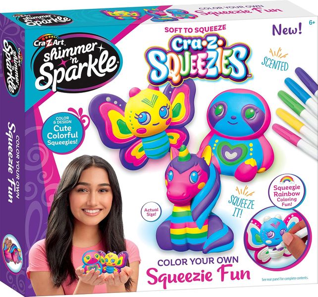 Shimmer &amp; Sparkle Color Your Own Squeezie Fun