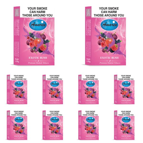Amaren Hookah Flavor Carton - Exotic Rush (10 x 50g )