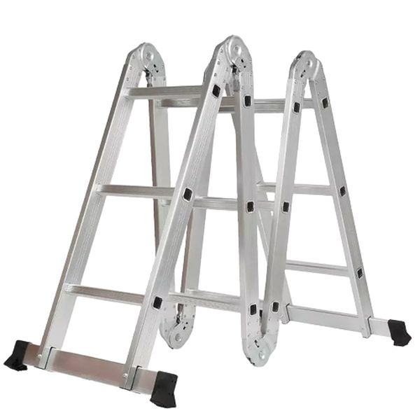 16 Step Foldable Ladder - Aluminum