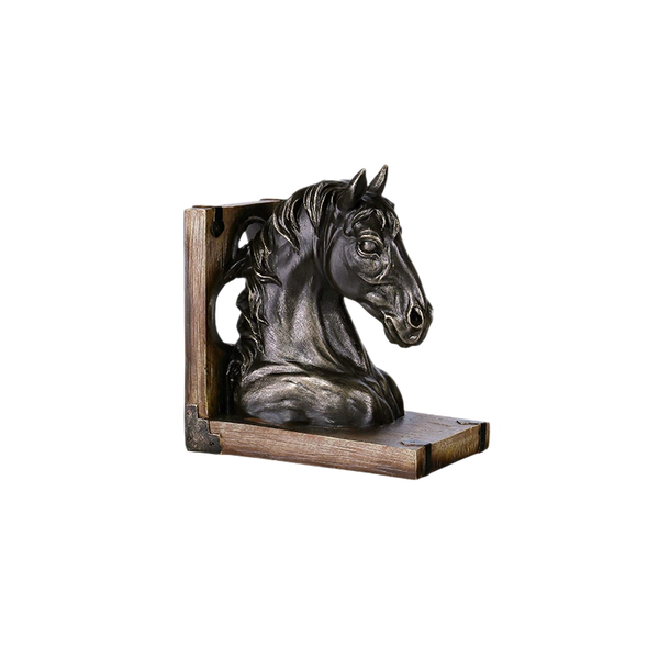 Office Study Resin Crafts Horse Head Bookends Ornament