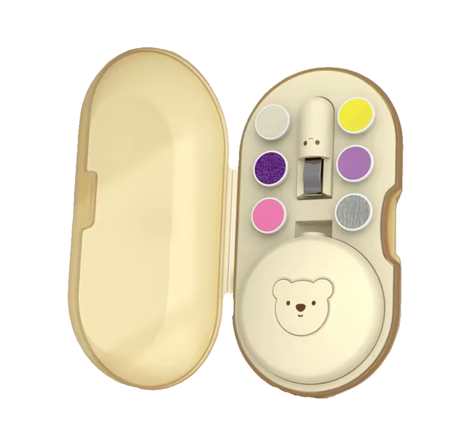 Electric Baby Nail Clipper and File Set with Replacement Heads